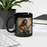 Sonic Serenade Black Glossy Mug - Beyond T-shirts